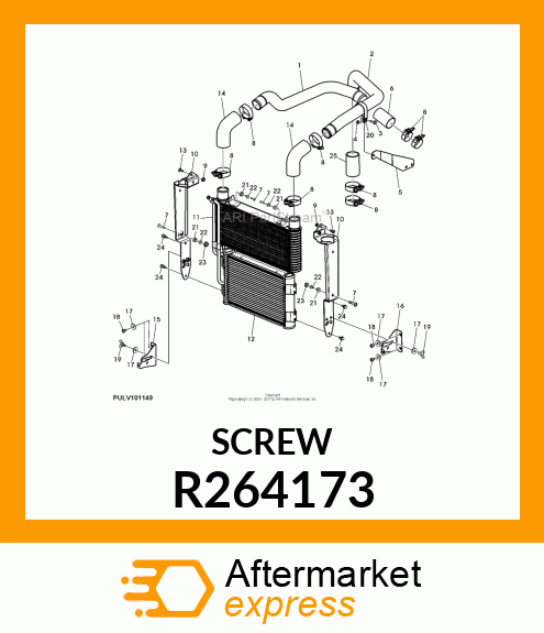 BOLT, TORX HD, M8 X 1.25 X 16 R264173