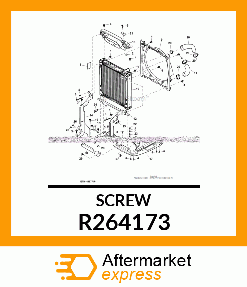 BOLT, TORX HD, M8 X 1.25 X 16 R264173