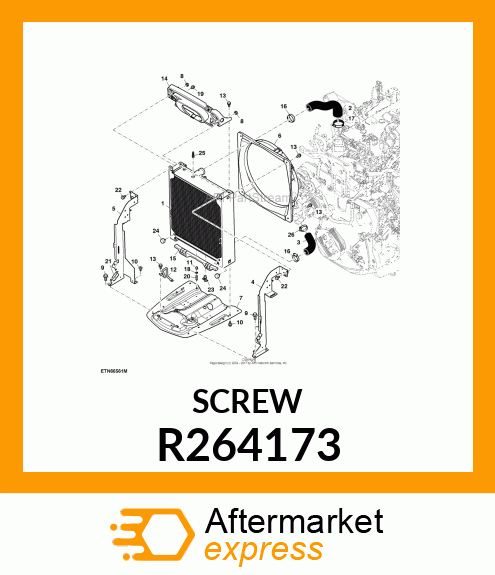 BOLT, TORX HD, M8 X 1.25 X 16 R264173