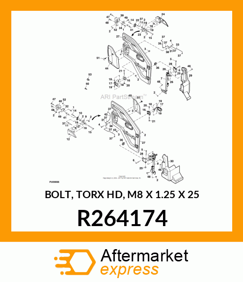 BOLT, TORX HD, M8 X 1.25 X 25 R264174