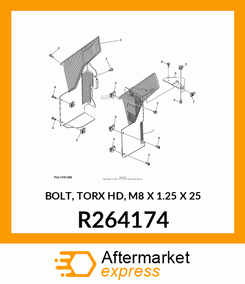 BOLT, TORX HD, M8 X 1.25 X 25 R264174