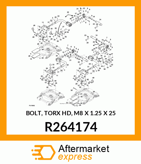 BOLT, TORX HD, M8 X 1.25 X 25 R264174