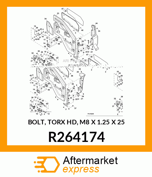 BOLT, TORX HD, M8 X 1.25 X 25 R264174