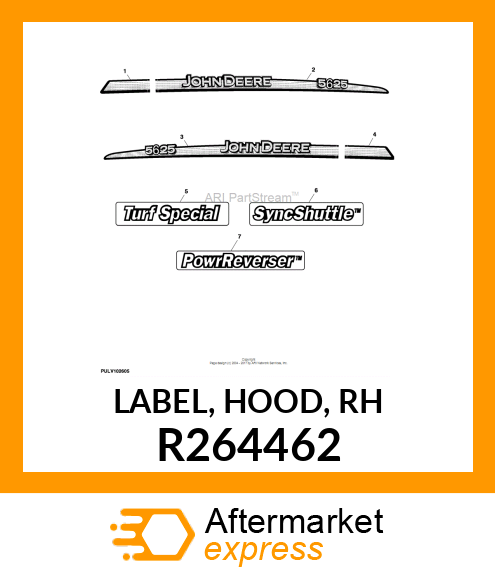 LABEL, HOOD, RH R264462