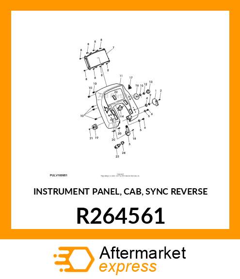 INSTRUMENT PANEL, CAB, SYNC REVERSE R264561