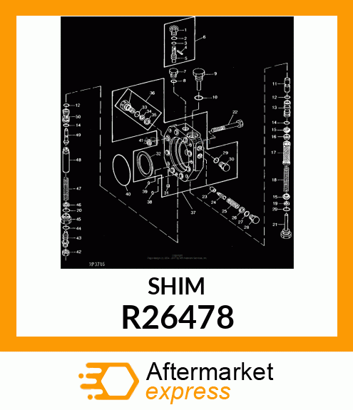 SHIM,.020 STEEL R26478