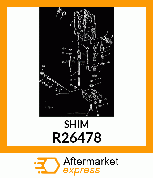 SHIM,.020 STEEL R26478