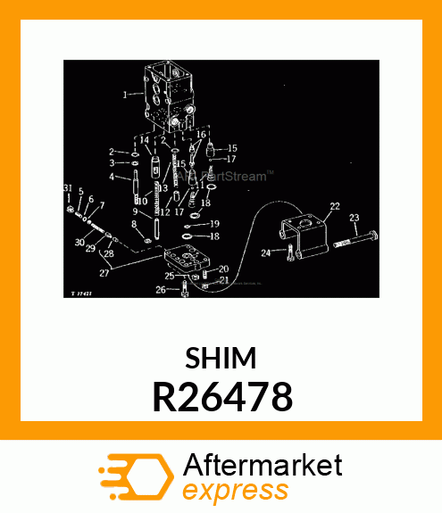 SHIM,.020 STEEL R26478