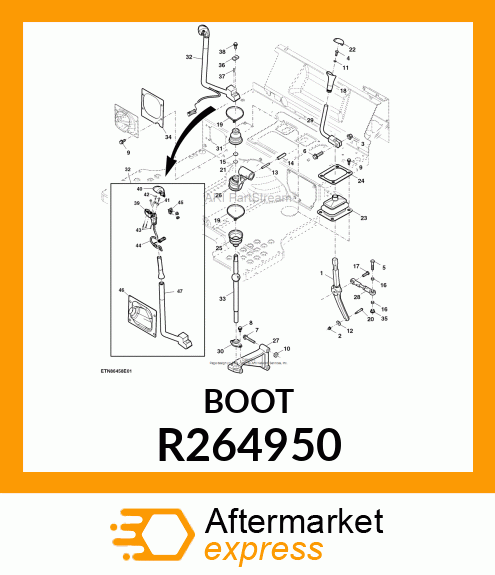 BOOT, RANGE SHIFT LEVER R264950