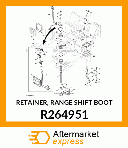 RETAINER, RANGE SHIFT BOOT R264951