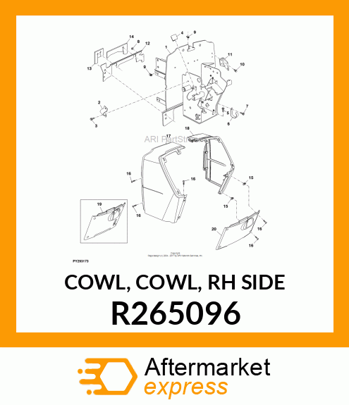 COWL, COWL, RH SIDE R265096