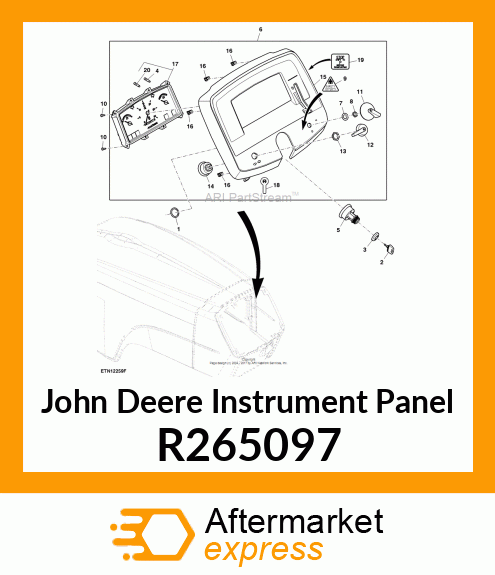 COWL, COWL, INSTURMENT PANEL R265097