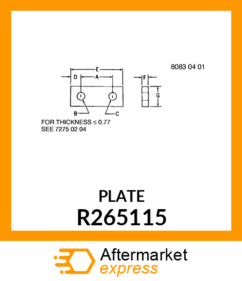 STRAP, TOW CABLE CHAIN R265115