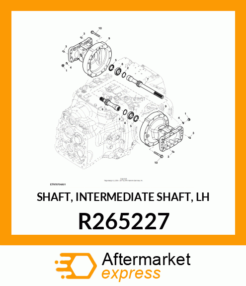 SHAFT, INTERMEDIATE SHAFT, LH R265227