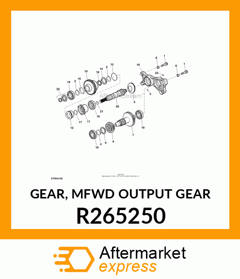 GEAR, MFWD OUTPUT GEAR R265250