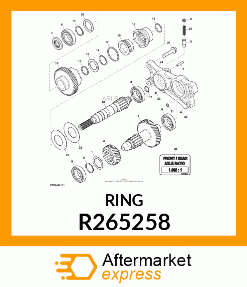 SEALING RING, SEALING RING R265258