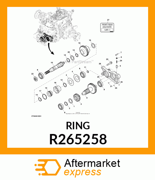 SEALING RING, SEALING RING R265258