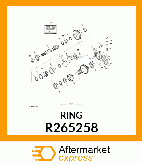 SEALING RING, SEALING RING R265258