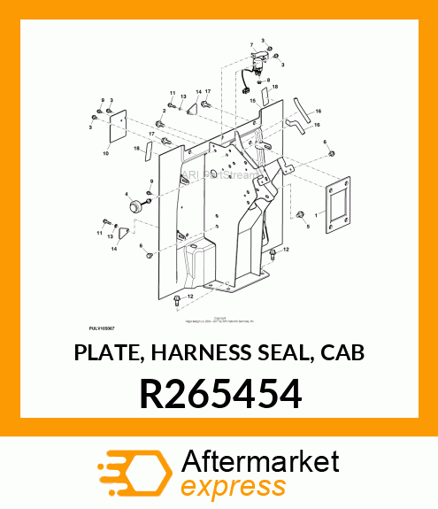 PLATE, HARNESS SEAL, CAB R265454