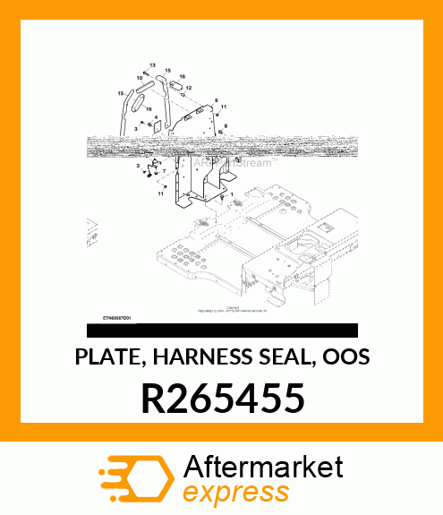 PLATE, HARNESS SEAL, OOS R265455