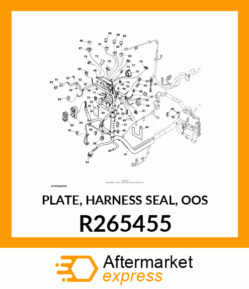 PLATE, HARNESS SEAL, OOS R265455