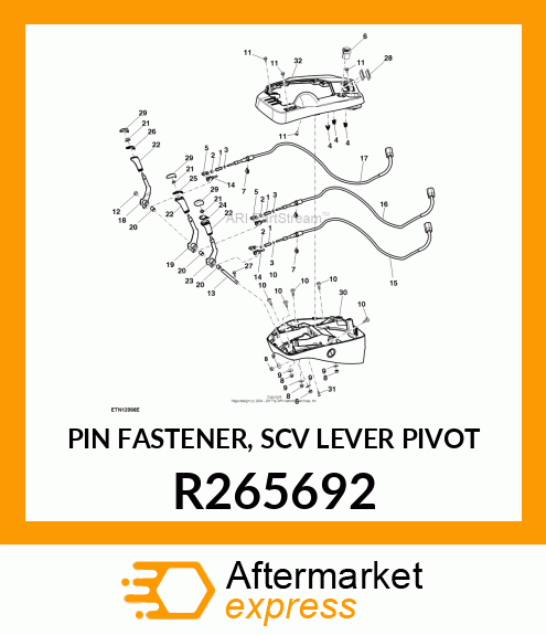 PIN FASTENER, SCV LEVER PIVOT R265692