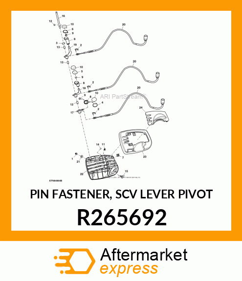 PIN FASTENER, SCV LEVER PIVOT R265692