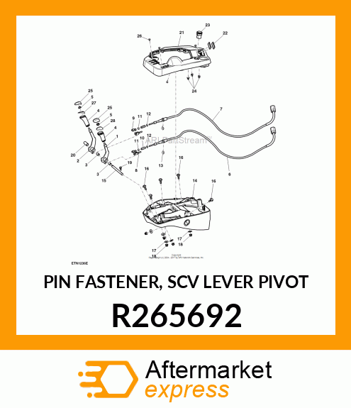 PIN FASTENER, SCV LEVER PIVOT R265692