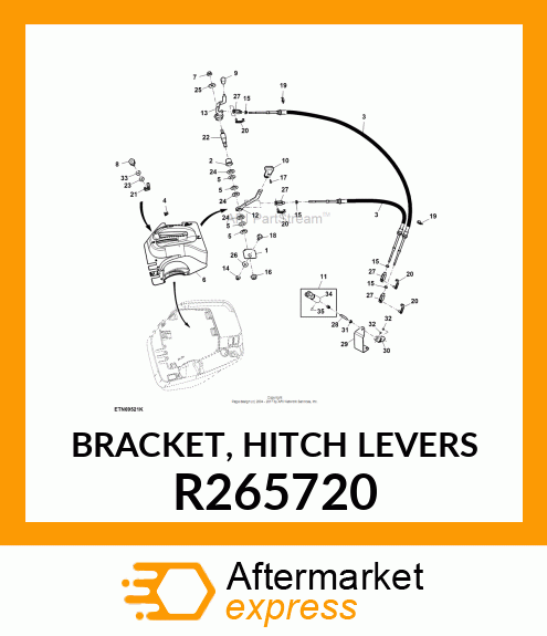 BRACKET, HITCH LEVERS R265720