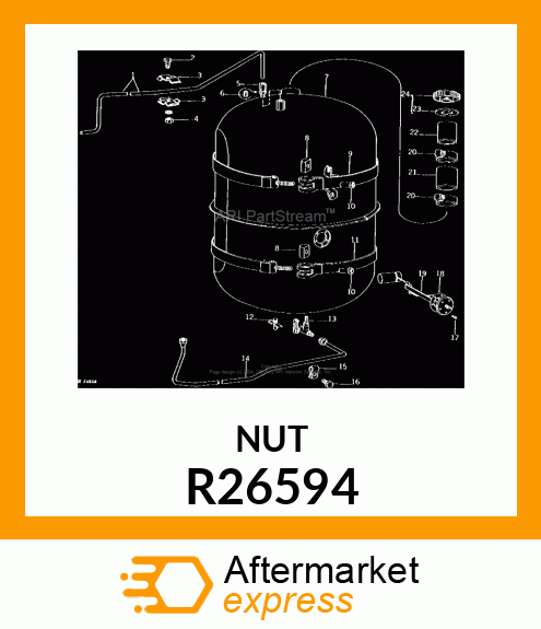 NUT,SPECIAL HEX R26594