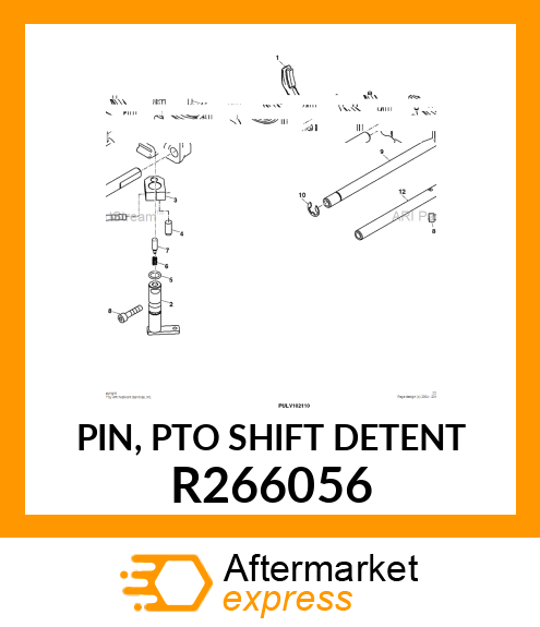 PIN, PTO SHIFT DETENT R266056