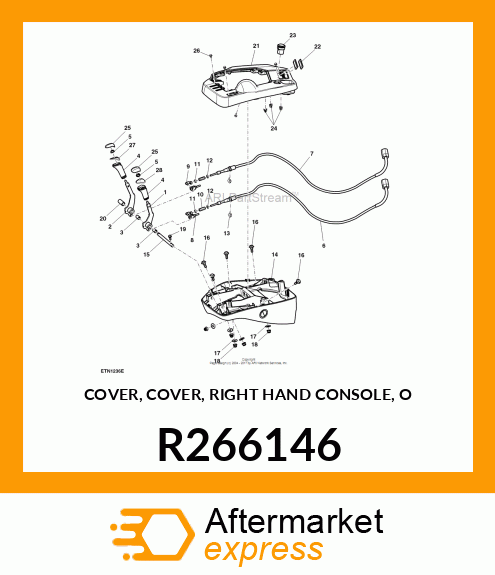 COVER, COVER, RIGHT HAND CONSOLE, O R266146