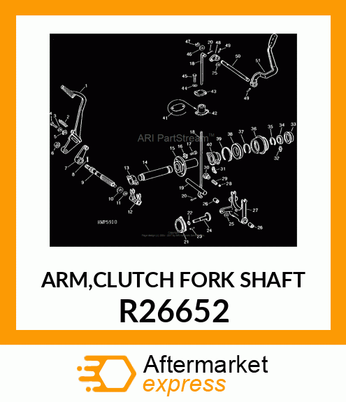 ARM,CLUTCH FORK SHAFT R26652