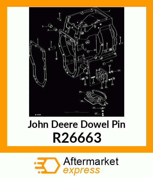 SHAFT,POWER SHAFT IDLER GEAR R26663