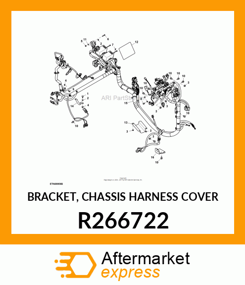 BRACKET, CHASSIS HARNESS COVER R266722