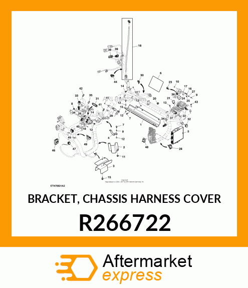 BRACKET, CHASSIS HARNESS COVER R266722