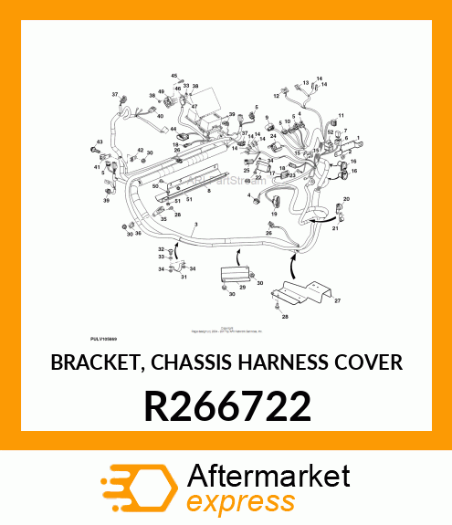 BRACKET, CHASSIS HARNESS COVER R266722