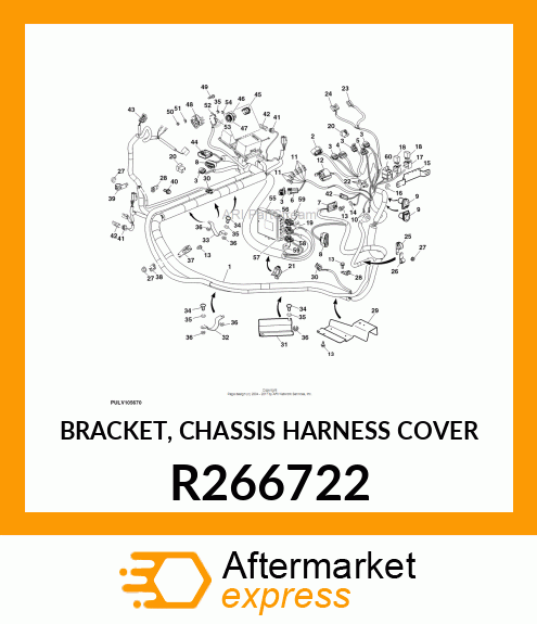 BRACKET, CHASSIS HARNESS COVER R266722