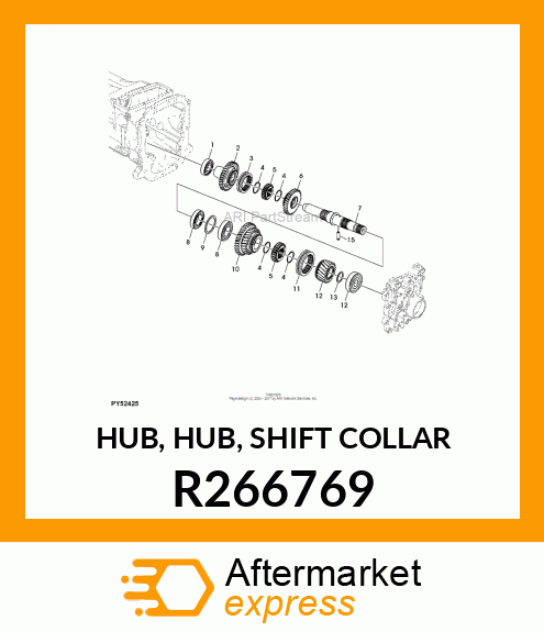 HUB, HUB, SHIFT COLLAR R266769