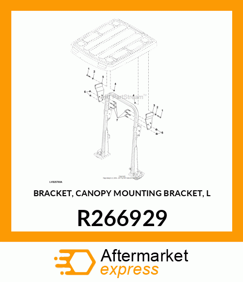 BRACKET, CANOPY MOUNTING BRACKET, L R266929