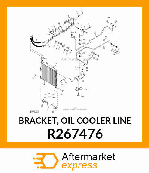 BRACKET, OIL COOLER LINE R267476
