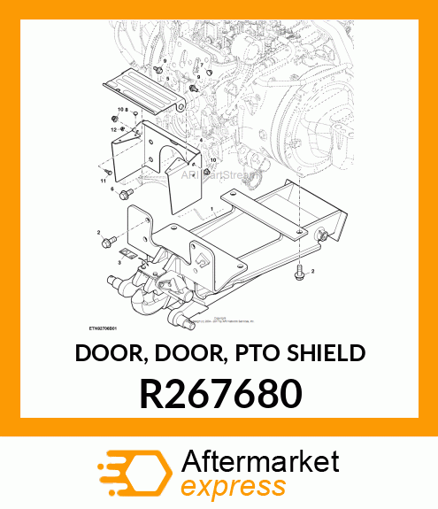 DOOR, DOOR, PTO SHIELD R267680