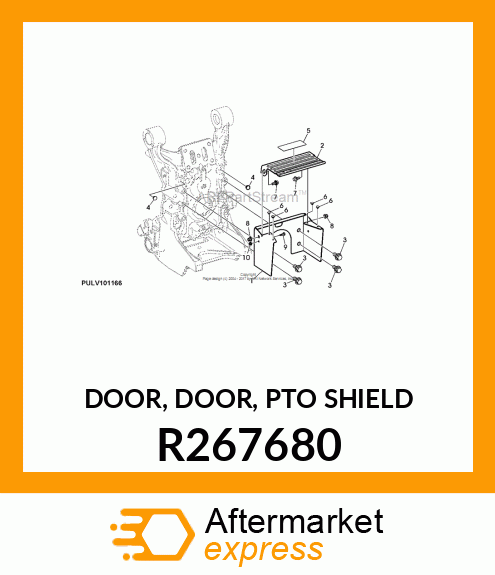 DOOR, DOOR, PTO SHIELD R267680