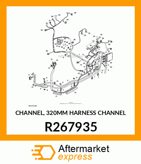 CHANNEL, 320MM HARNESS CHANNEL R267935