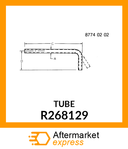 TUBE, TRANSMISSION OUTPUT SHAFT FOR R268129