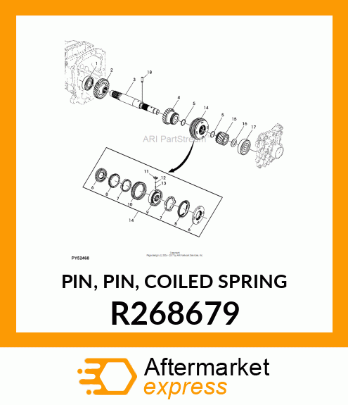 PIN, PIN, COILED SPRING R268679
