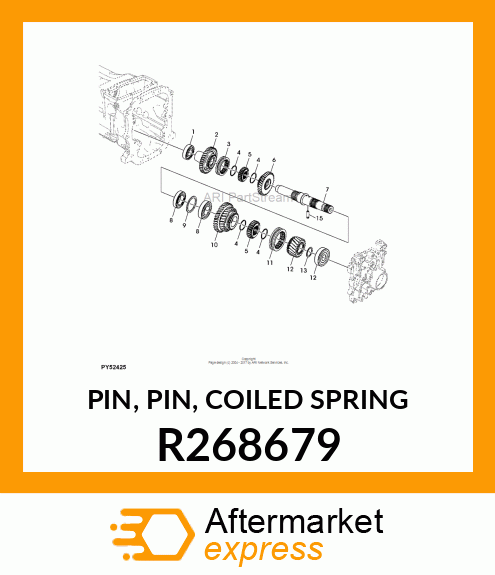 PIN, PIN, COILED SPRING R268679