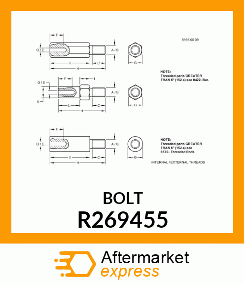 STUD, THREADED R269455