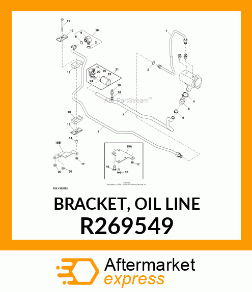 BRACKET, OIL LINE R269549