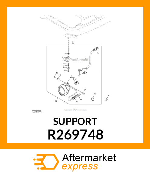 BRACKET, BRACKET, WORK LIGHT R269748